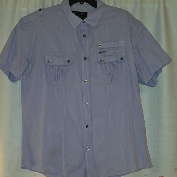 Marc Ecko Men's Lavender Button-Down Shirt - Picture 1 of 5
